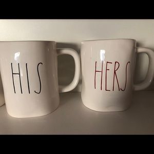 Rae Dunn His and Hers oversized mugs